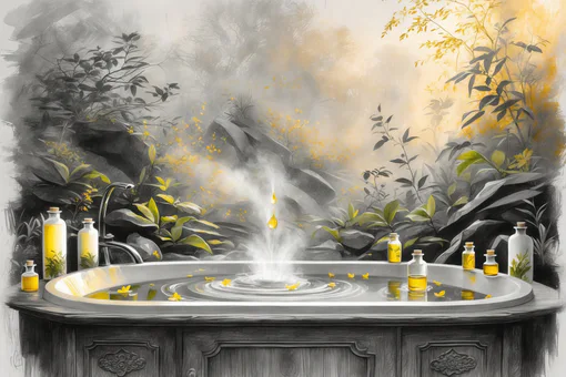 melange-huiles-cataplasme-bain maison